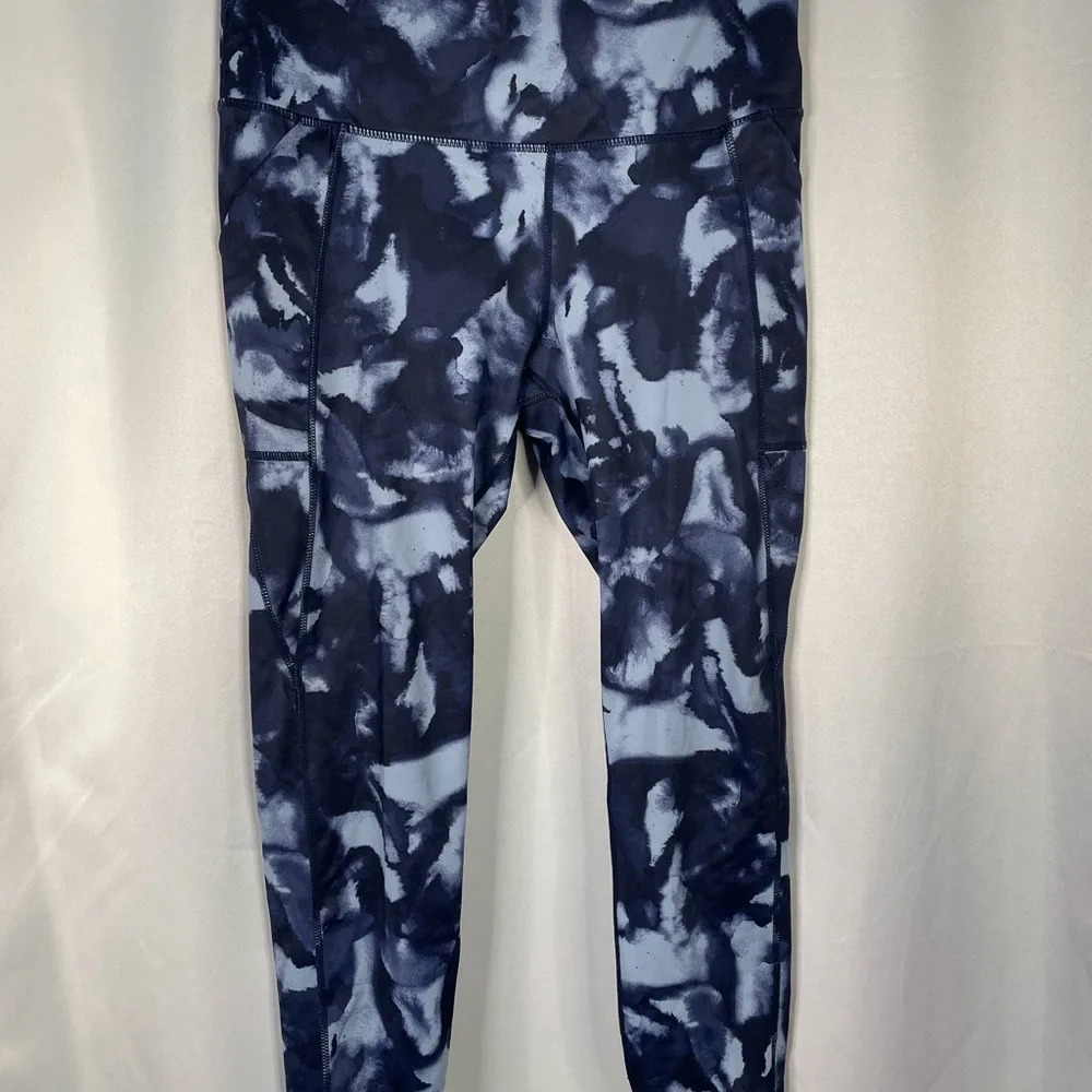 Apana Blue Camoflauge Athleticwear Leggings